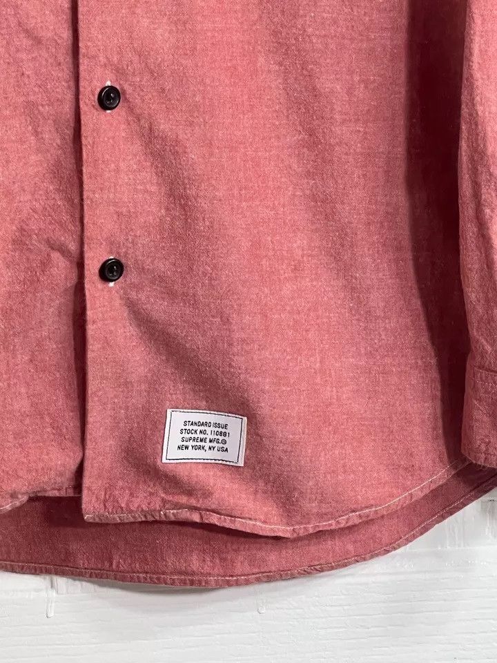 Supreme SUPREME Long Sleeve Button Down Pocket Shirt Red Large Size US L / EU 52-54 / 3 - 5 Thumbnail
