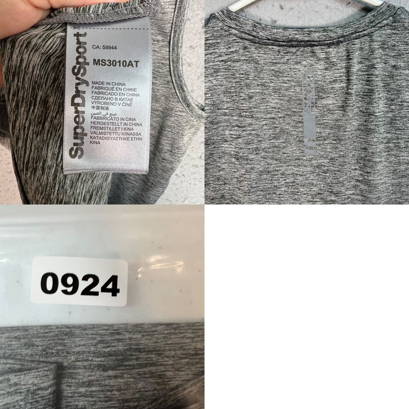 Superdry VINTAGE Superdry Sport Sleeveless Heather Gray Tank Top Mens Size Medium Athletic Shirt Mens Heathered Tank Athletic Gray Size M / US 6-8 / IT 42-44 - 8 Thumbnail