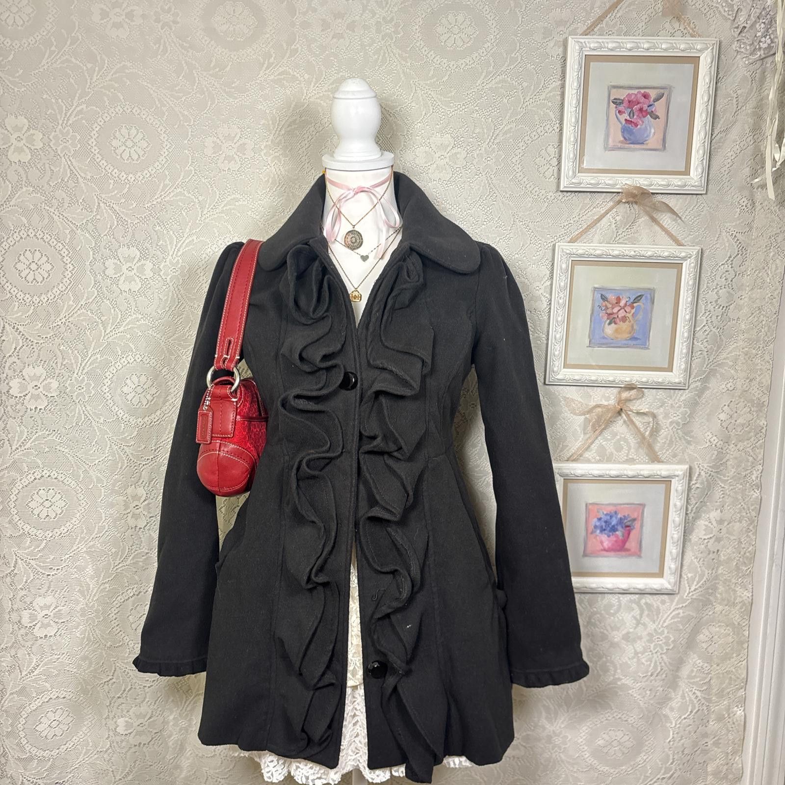 Other y2k ruffle grunge coat jacket Size S / US 4 / IT 40 - 3 Thumbnail