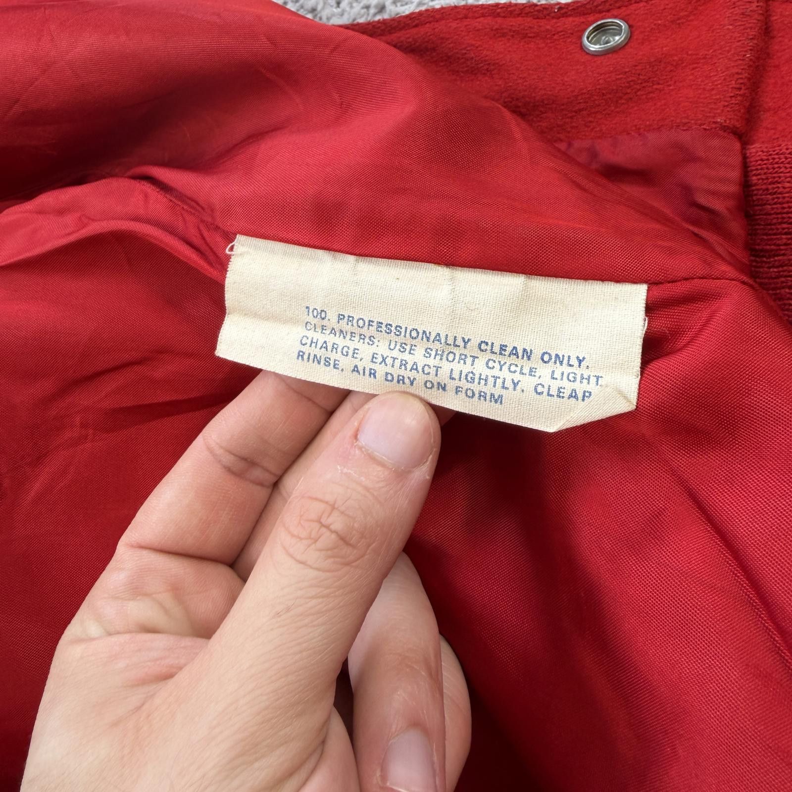 Other Vintage 70s Butwin Varsity Jacket Red Wool Leather Letterman Size US S / EU 44-46 / 1 - 8 Thumbnail