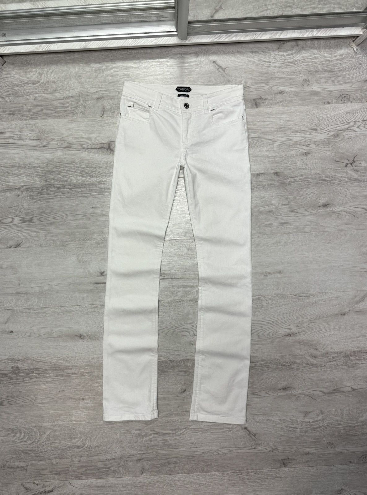 Tom Ford Tom Ford White Jeans Women’s Luxury Denim Pants Size 26 Size 26" / US 2 / IT 38 - 1 Thumbnail