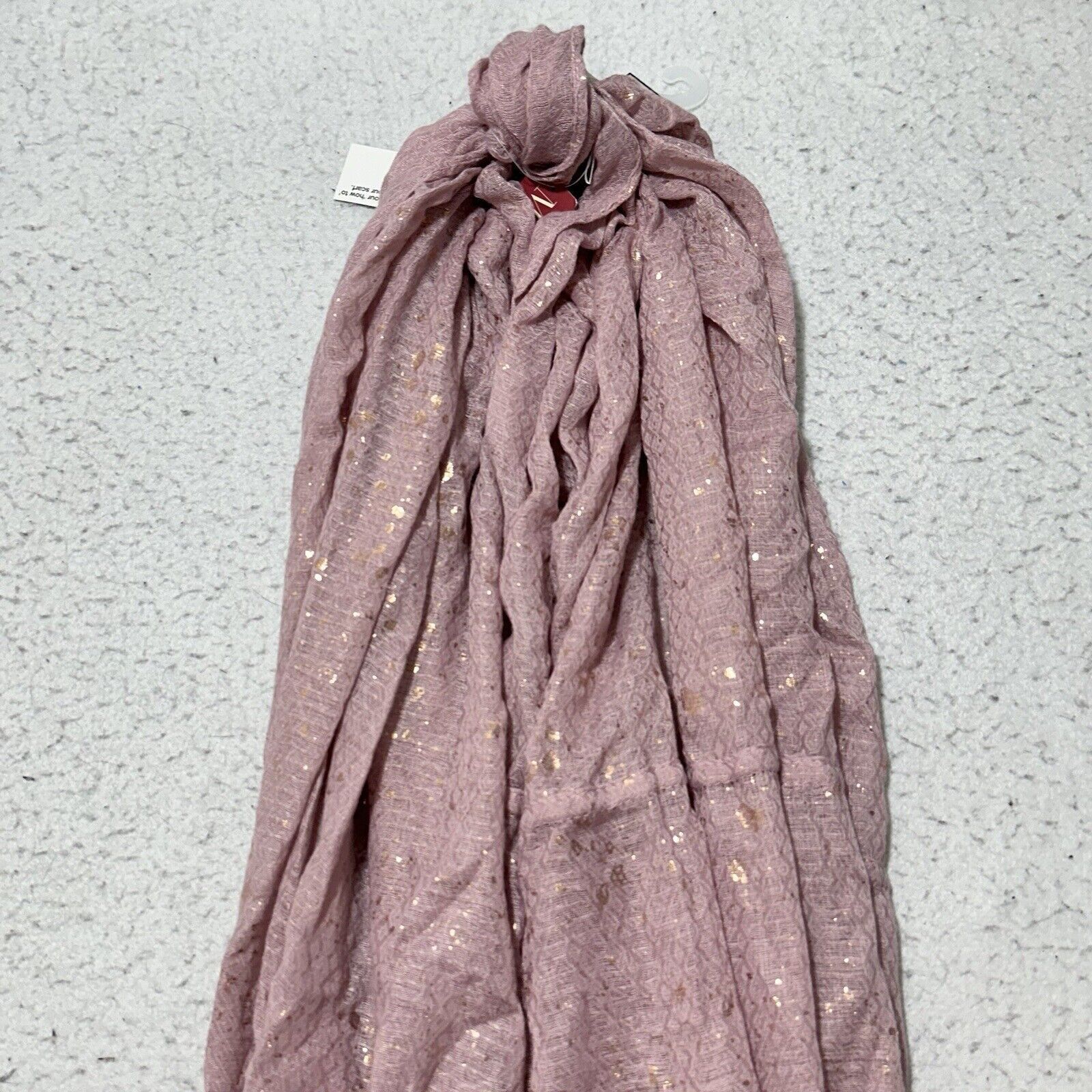 Merona Merona Infinity Scarf Women's Pink Glitter Sparkle Size ONE SIZE - 2 Thumbnail