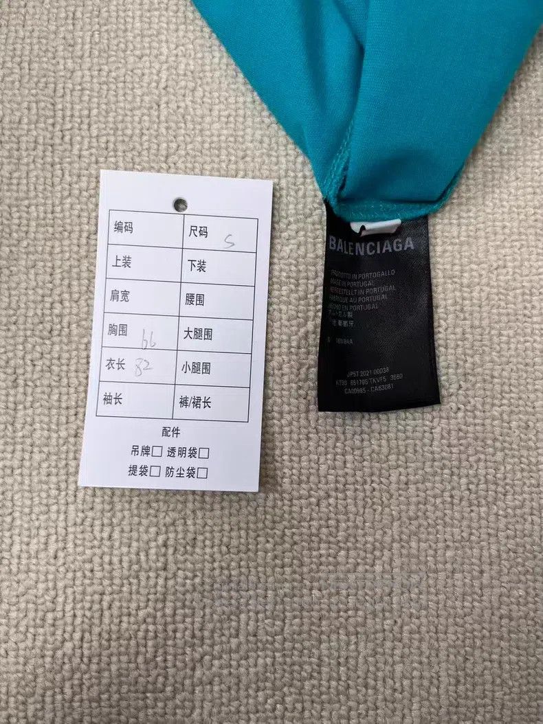 Balenciaga Balenciaga Mosaic Blurred Logo BB Letter Loose Ripped Dist Size US S / EU 44-46 / 1 - 4 Thumbnail
