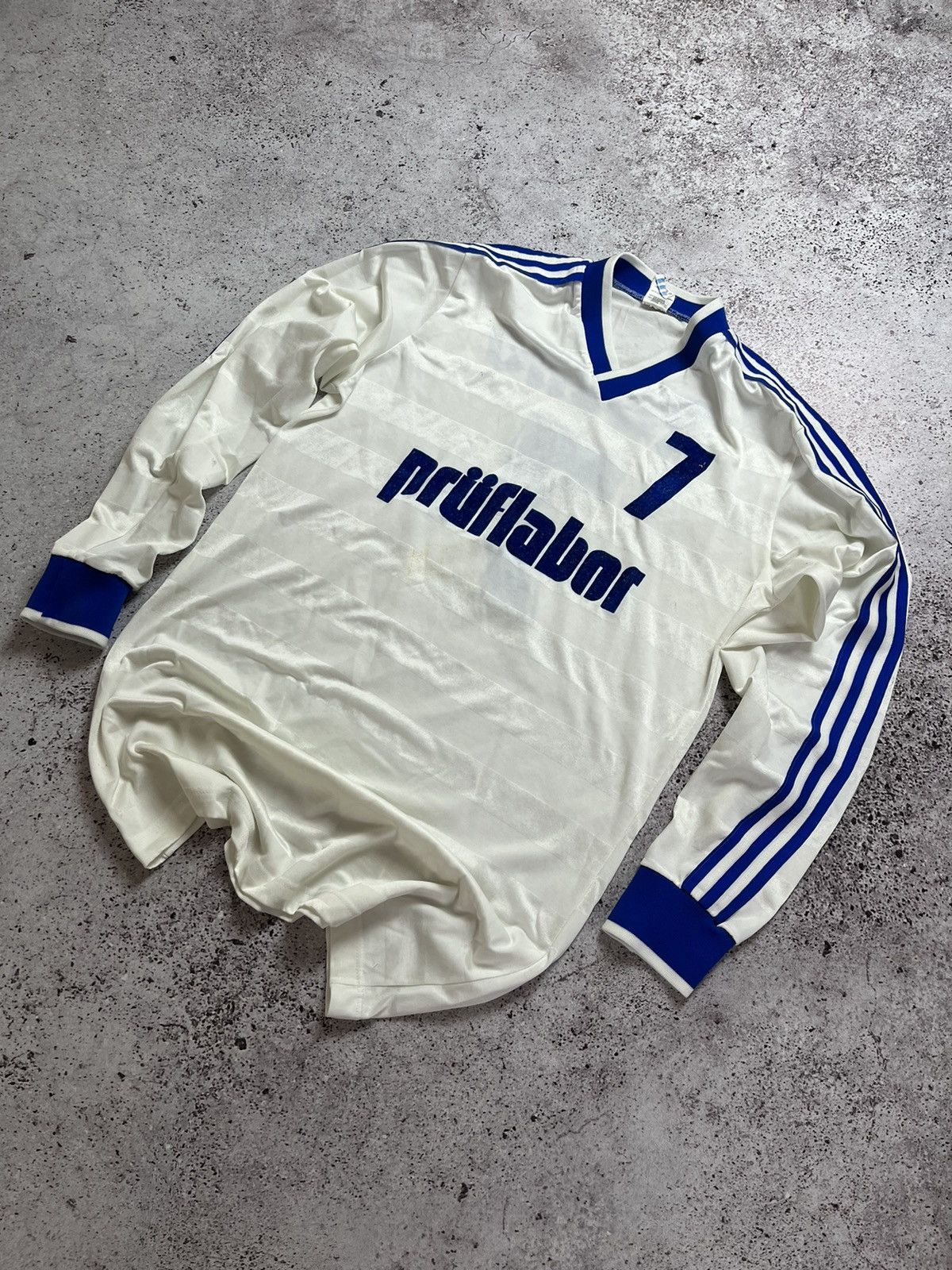 Adidas × Vintage ⚽️🔥Vintage 1980’s Adidas West Germany Soccer Jersey 7 Rheno Size US M / EU 48-50 / 2 - 1 Thumbnail