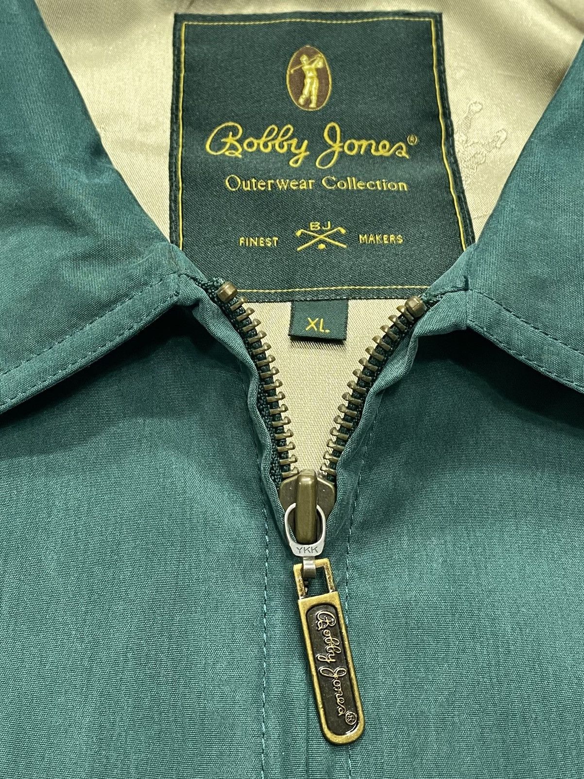 Bobby Jones 80’s Vintage Bobby Jones Green Silk Rain Jacket Size US L / EU 52-54 / 3 - 3 Thumbnail
