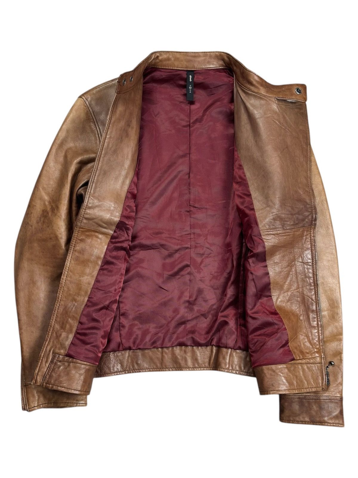 Ekam 2000s Glamb - Asymetical Zips Leather Jacket Size US M / EU 48-50 / 2 - 2 Thumbnail
