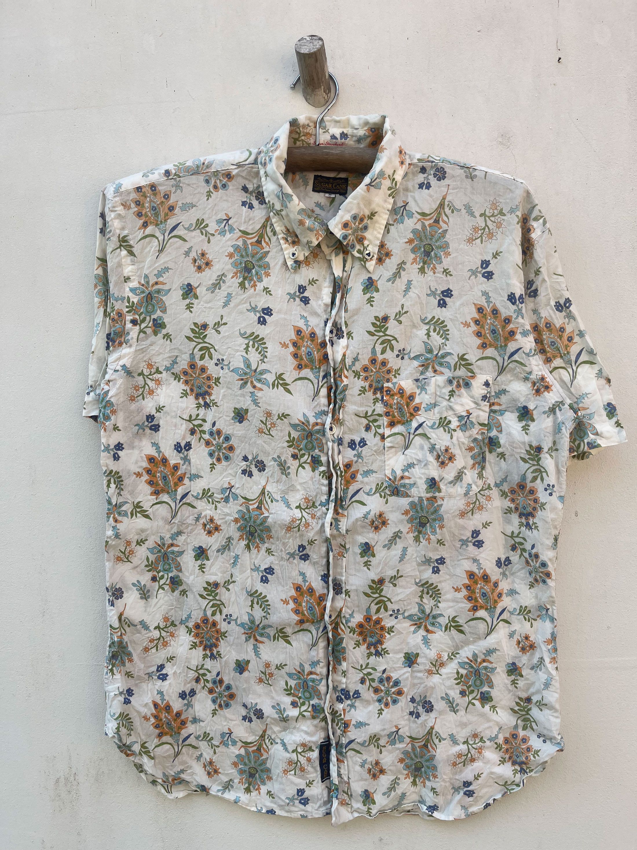 Sugar Cane Sugar Cane Japan Short Sleeve Hawaiian Hawaiian Collared Size US L / EU 52-54 / 3 - 1 Thumbnail