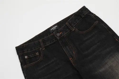 Japanese Brand × Jean Washed distressed men's hippie loose trendy flared jeans Size US 32 / EU 48 - 3 Thumbnail