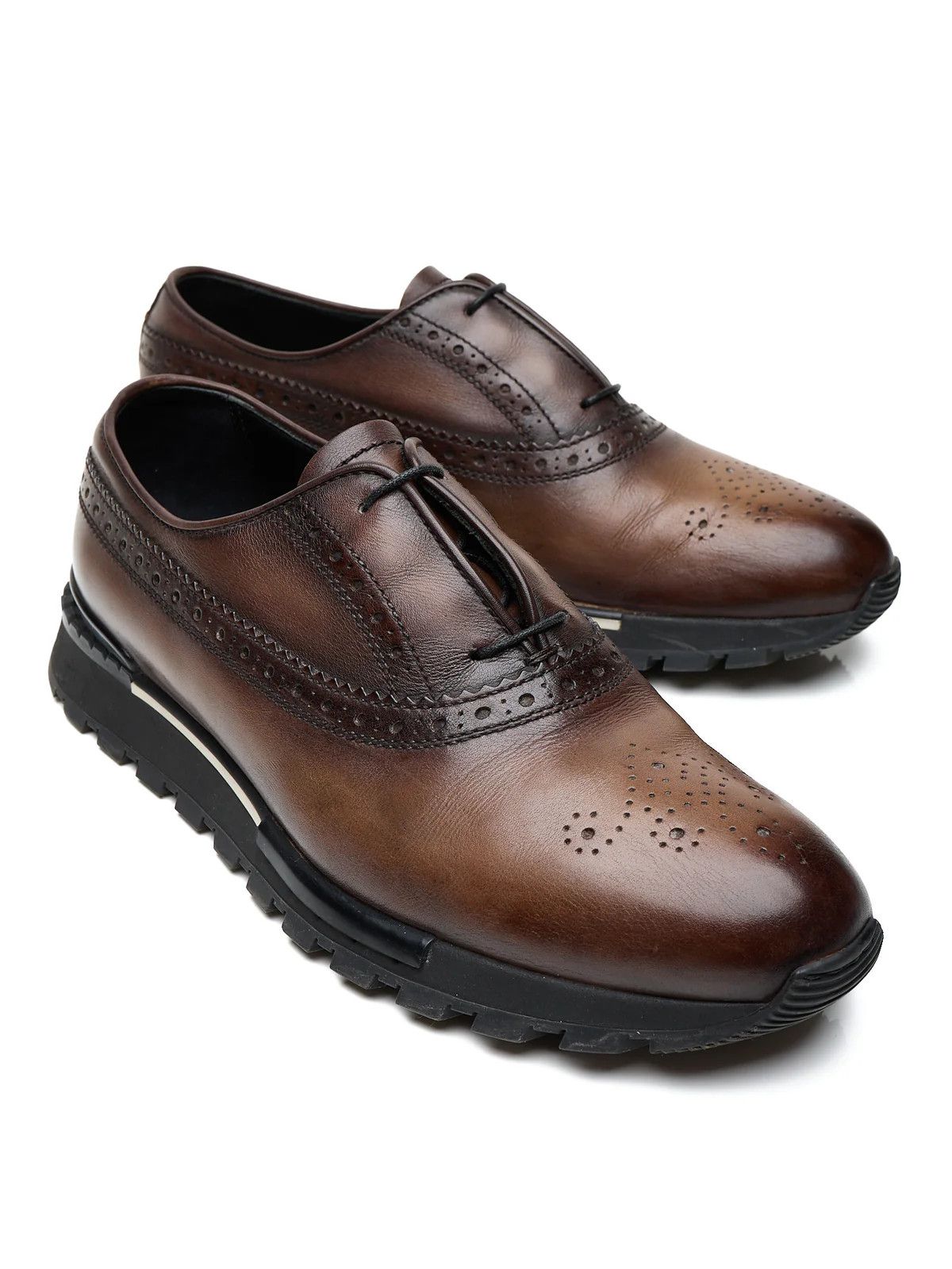 Berluti BERLUTI Oxford Brogues Cacao Venezia Leather Shoes Size US 7.5 / EU 40-41 - 3 Thumbnail