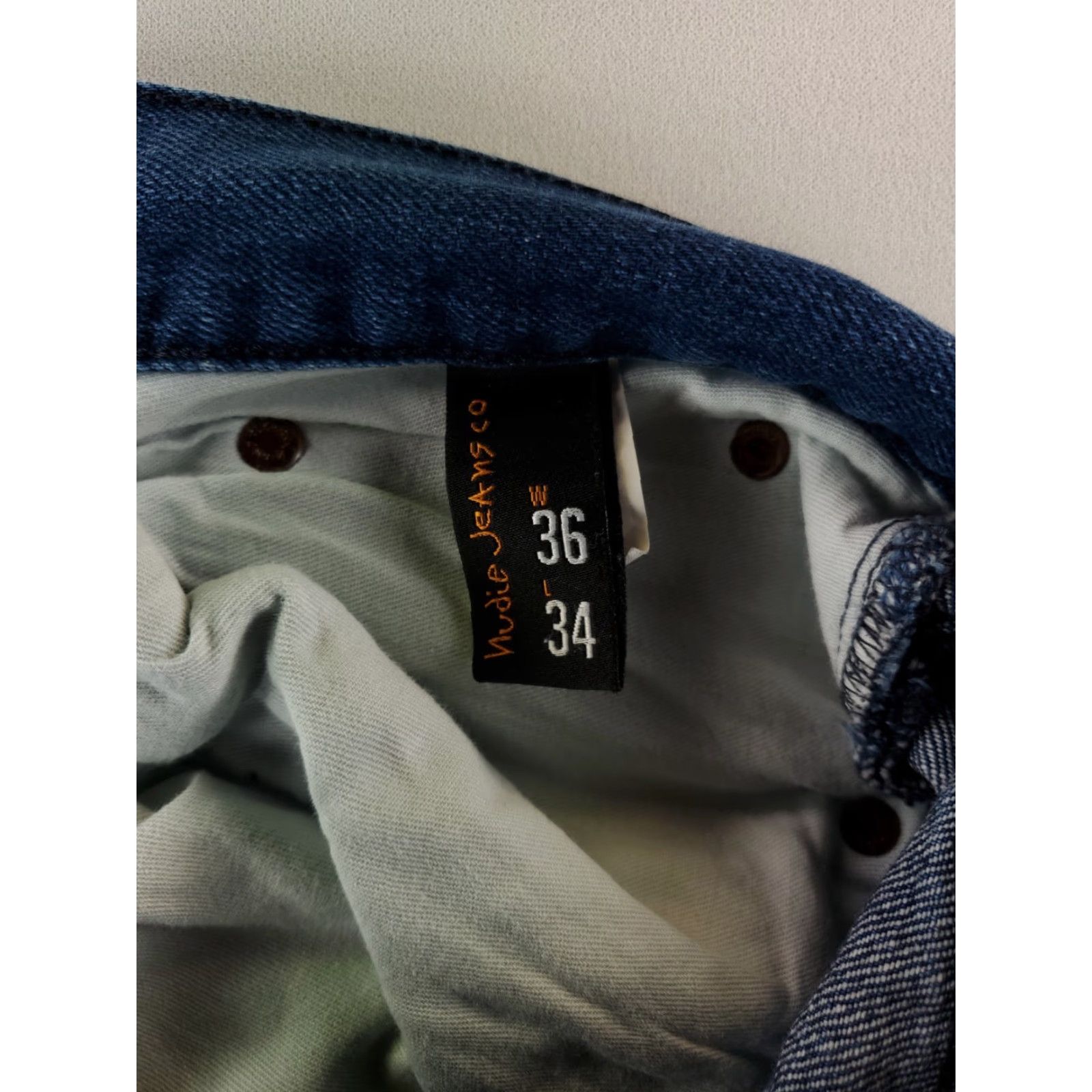 Vintage **Nudie Blue Grim Tim Mens Straight Jeans 37** User: Nudie Blue Grim Tim Mens Straight Jeans 37 Size US 37 - 5 Thumbnail