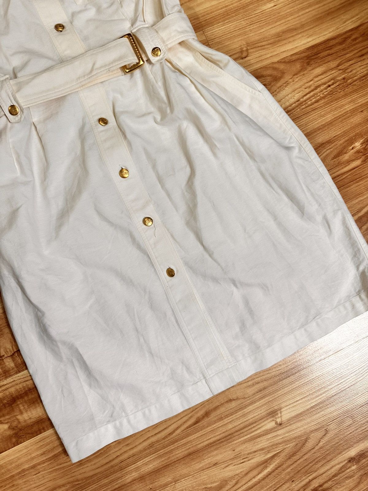 Burberry Burberry vintage white dress Size XL / US 12-14 / IT 48-50 - 4 Thumbnail
