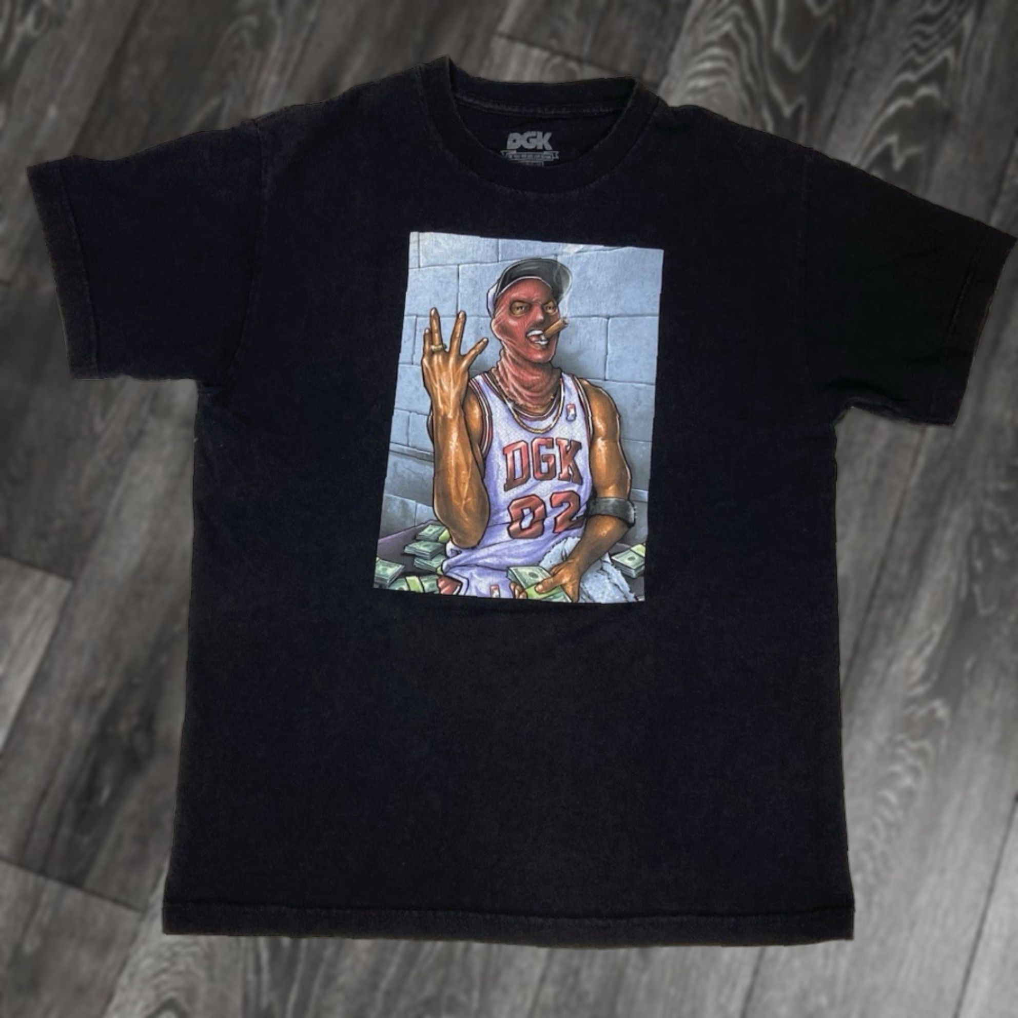 DGK DGK Basketball Money Graphic T-shirt Men Medium Black Short Sleeve Shirt Size US M / EU 48-50 / 2 - 1 Thumbnail