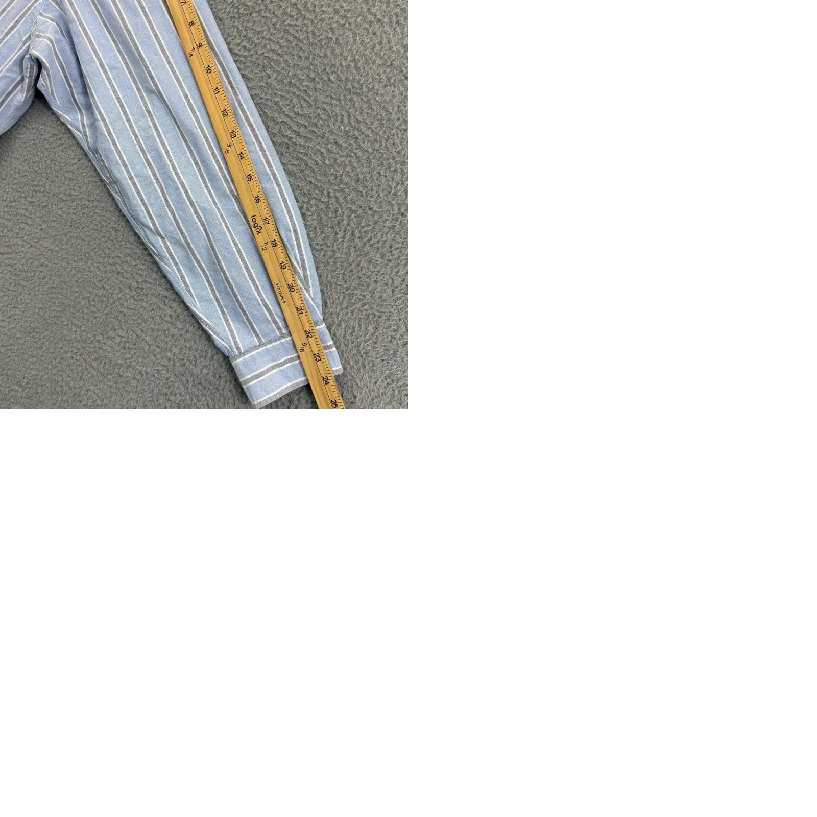 Ralph Lauren Ralph Lauren Yarmouth Shirt Men XL Blue Oxford Stripe Long Sleeve Button Pony Dress Vintage Mens Size US XL / EU 56 / 4 - 9 Thumbnail