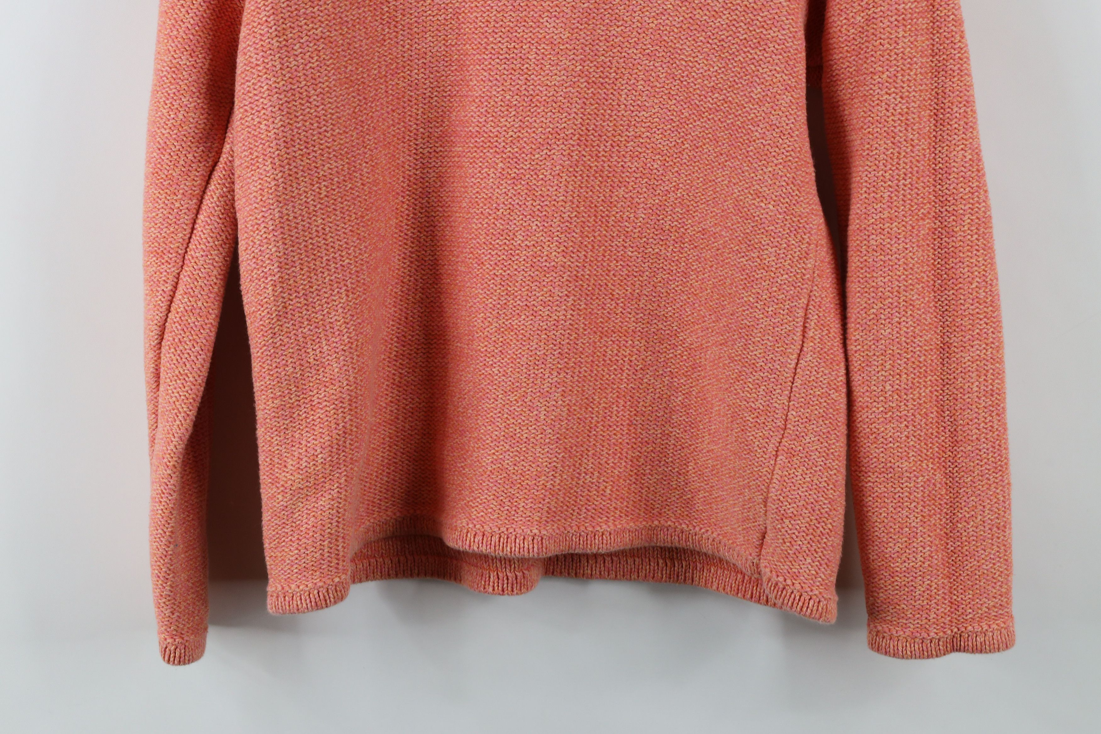 L.L. Bean × Vintage Vintage LL Bean Blank Tight Weave Cotton Knit Sweater Pink Size M / US 6-8 / IT 42-44 - 8 Thumbnail