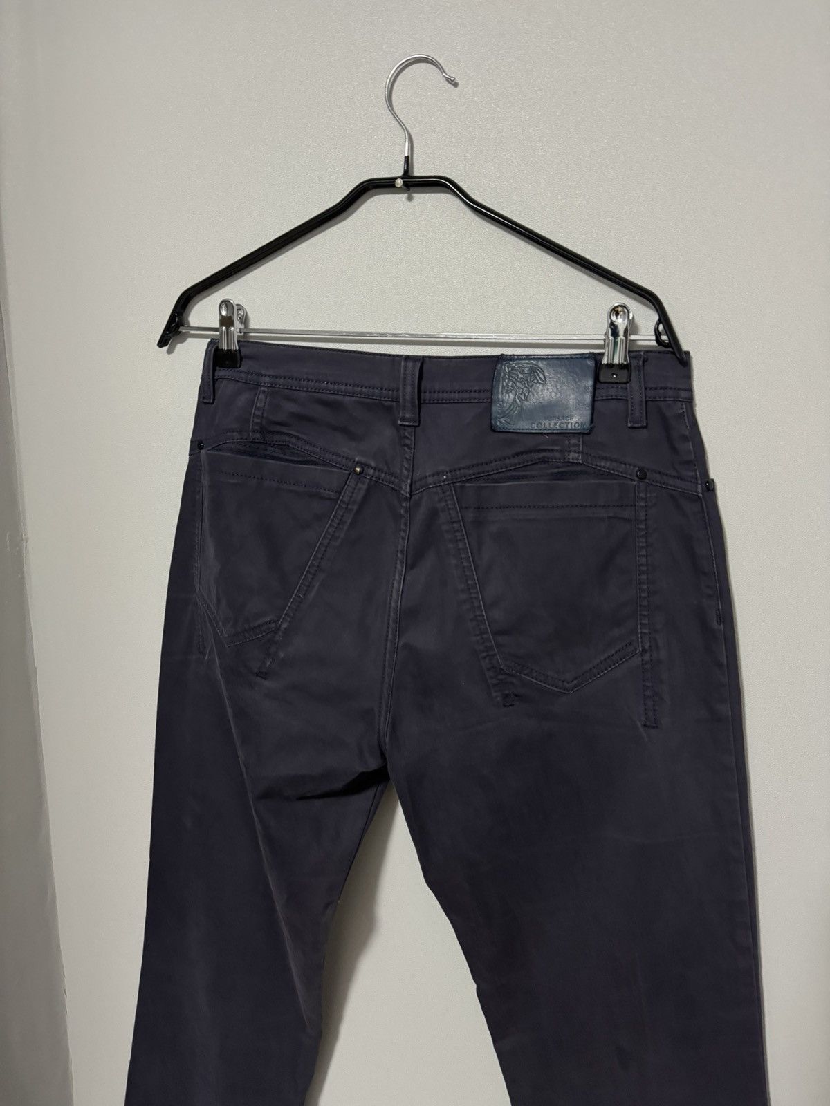 Versace Versace Collection Men’s Dark Blue Pants 30/30 Classic Fit Size US 30 / EU 46 - 3 Thumbnail