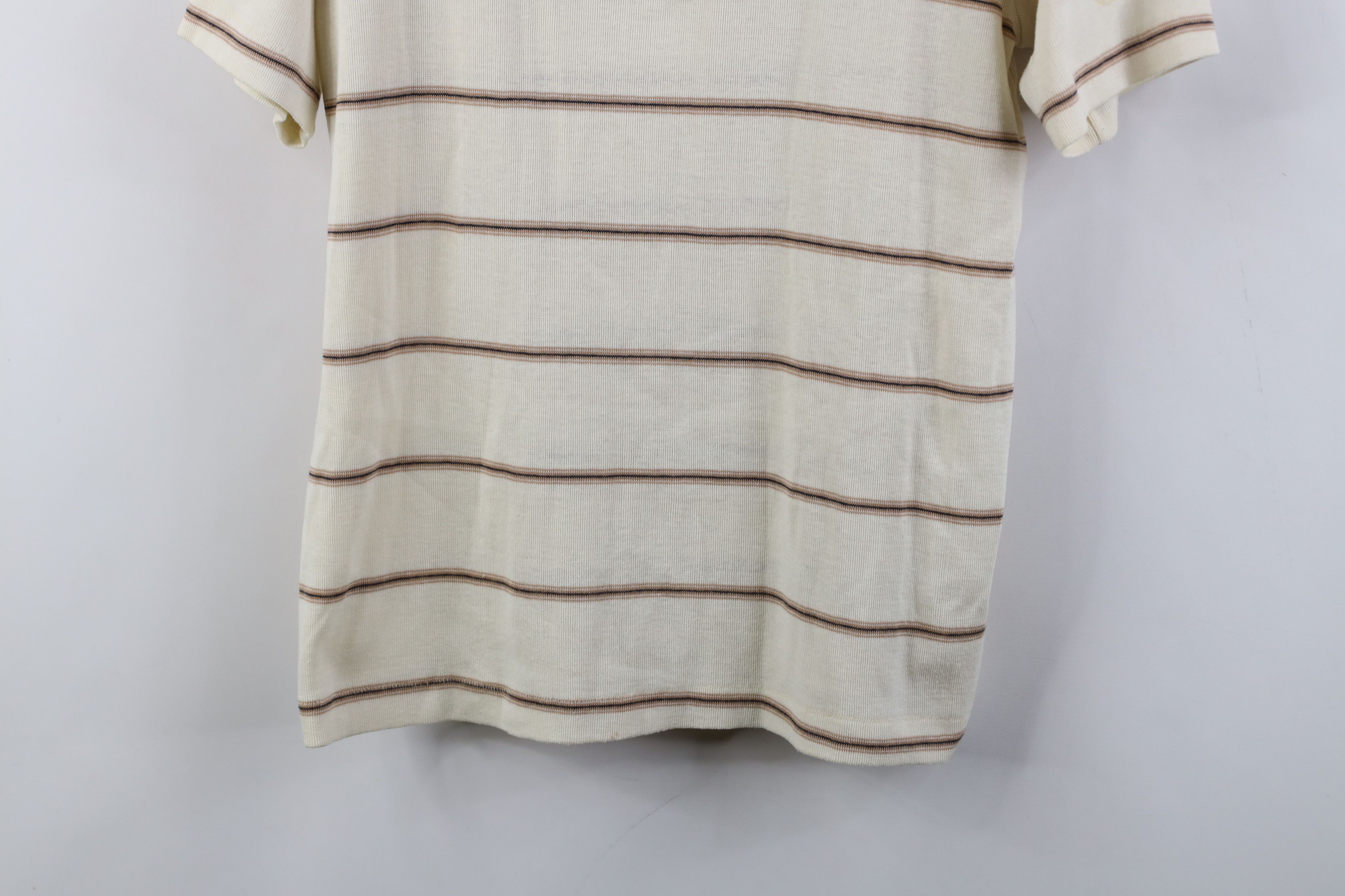 Vintage Vintage 70s Streetwear Thermal Knit Golf Polo Shirt USA Size US L / EU 52-54 / 3 - 3 Thumbnail