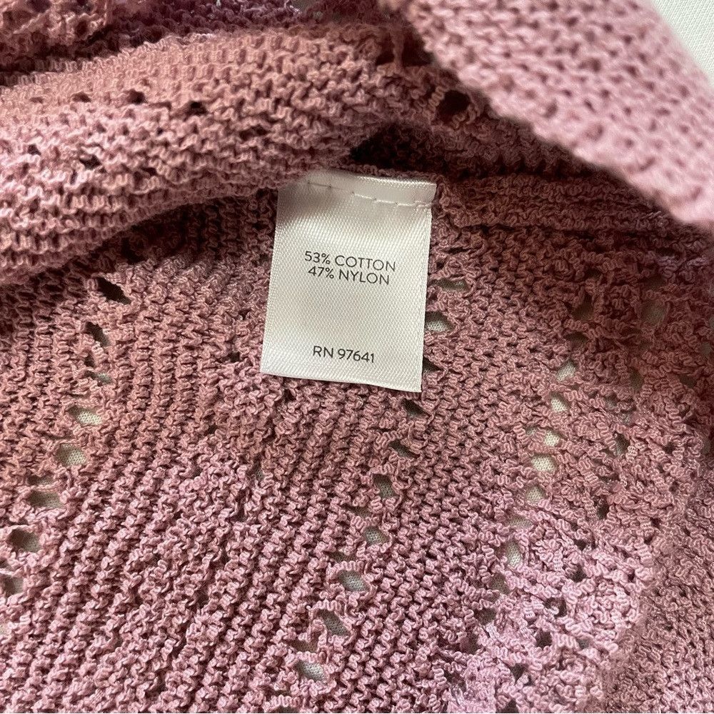 J. Jill New J.Jill Dusty Rose Cotton Blend Knit Sweater Size XS Size XS / US 0-2 / IT 36-38 - 8 Thumbnail