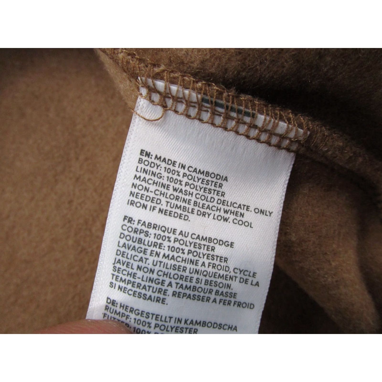 Lands' End VINTAGE Lands' End Womens Brown Sherpa Deep Pile Fleece Jacket Full Zip Size XL (18) NEW Size XL / US 12-14 / IT 48-50 - 5 Thumbnail