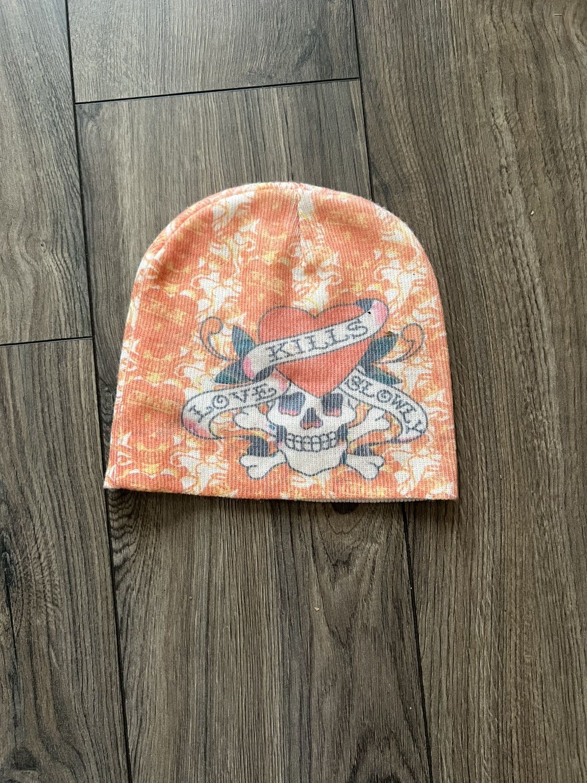 Ed Hardy Ed Hardy Vintage Skull Beanie Size ONE SIZE - 2 Thumbnail