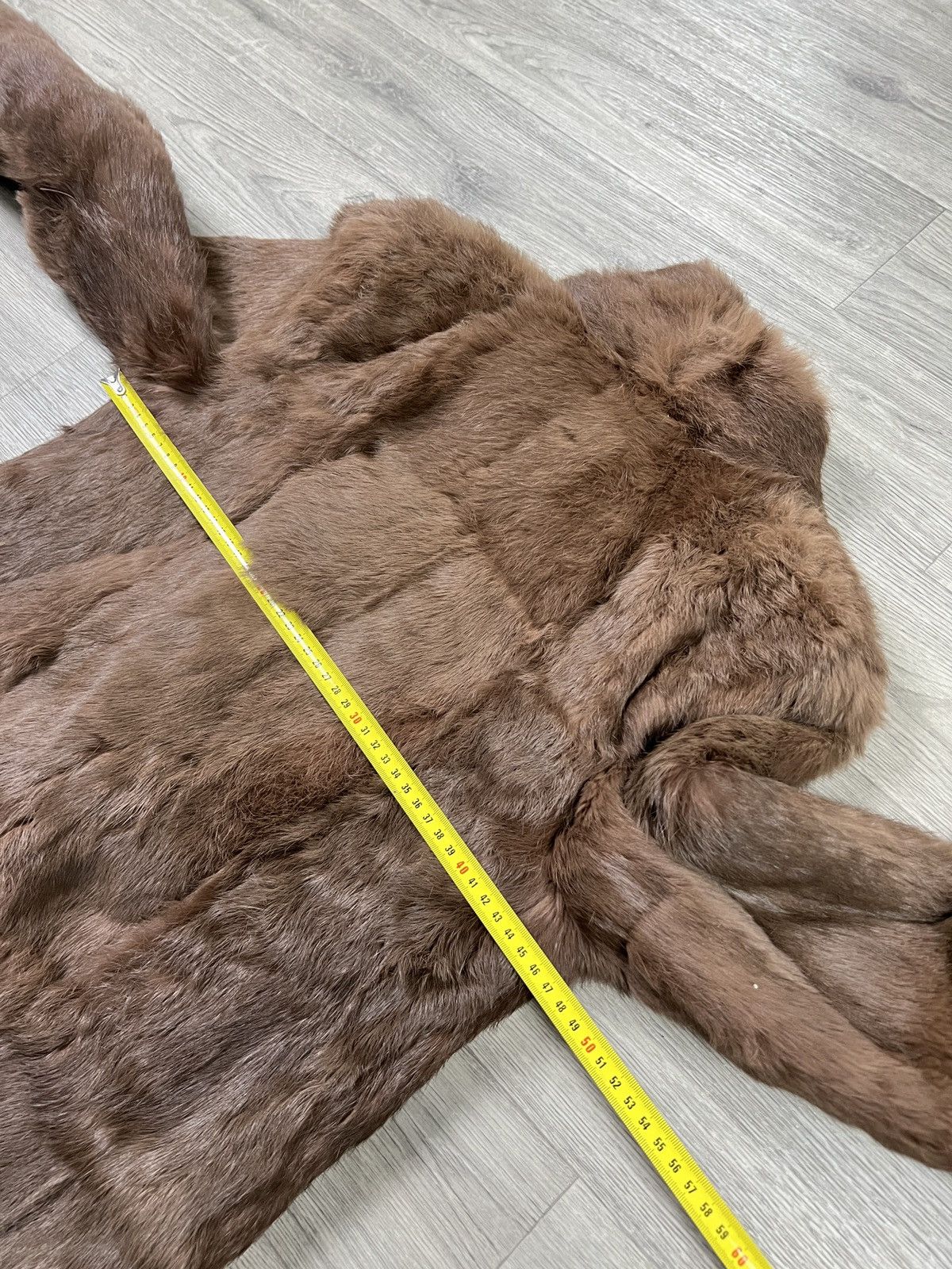 Other Vintage French Coney Fur coat Rabbit fur Brown Winter coat Size S / US 4 / IT 40 - 19 Thumbnail