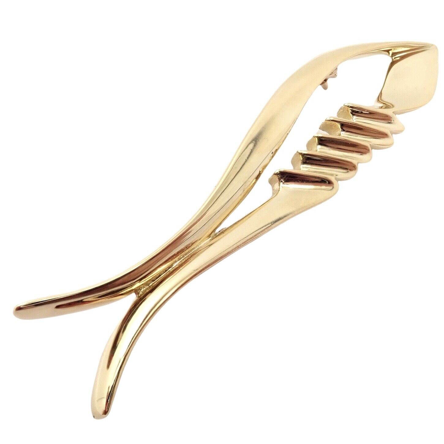 Tiffany & Co 18k Yellow Gold Picasso Fish Brooch Pin '83