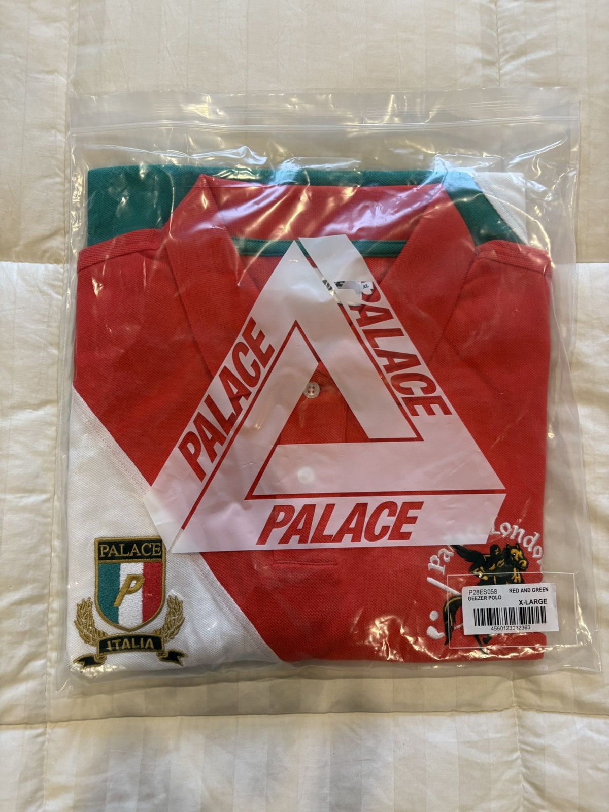 PALACE GEEZER POLO ポロシャツ Palace Palace Geezer Polo Blue White | Grailed
