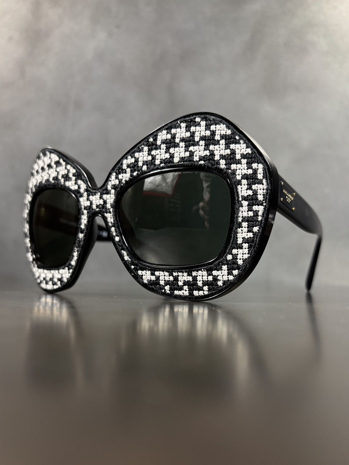 Dolce & Gabbana F/W 2016 Dolce & Gabbana Limited Sunglasses Houndstooth Pied Size ONE SIZE - 4 Thumbnail