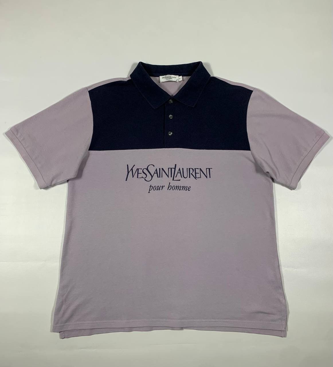 Yves Saint Laurent Yves Saint Laurent Polo Shirt Big Logo Y2K Vintage Size US XL / EU 56 / 4 - 1 Thumbnail