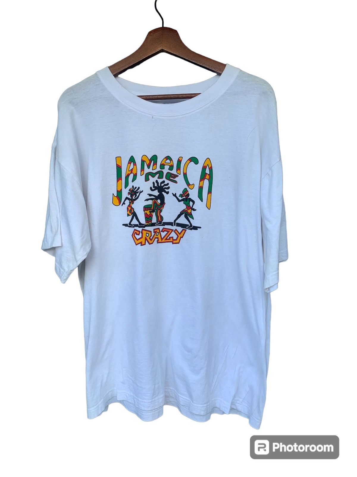 Vintage Vintage Jamaica Crazy Reggae Tee Size US XL / EU 56 / 4 - 2 Thumbnail