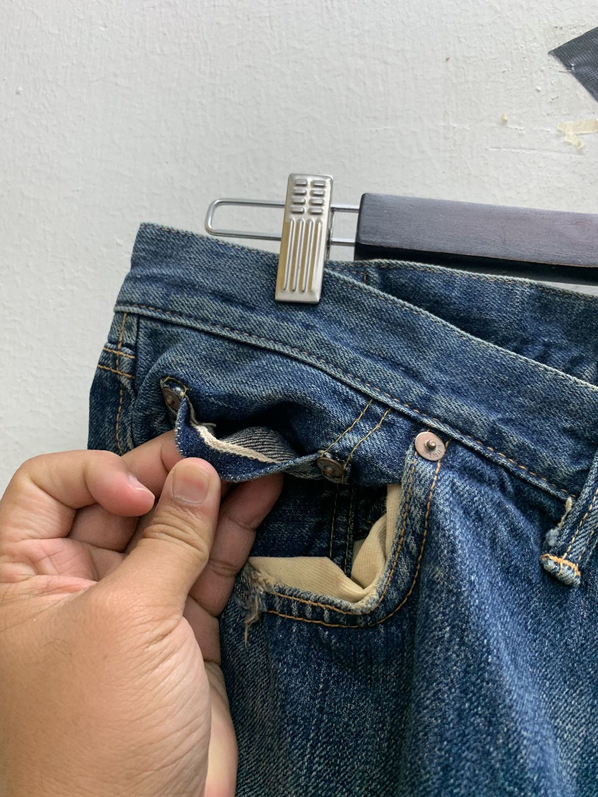 Edwin × Japanese Brand Vintage Edwin 505 SXR RARE Selvedge Denim Jeans Size US 33 - 3 Thumbnail