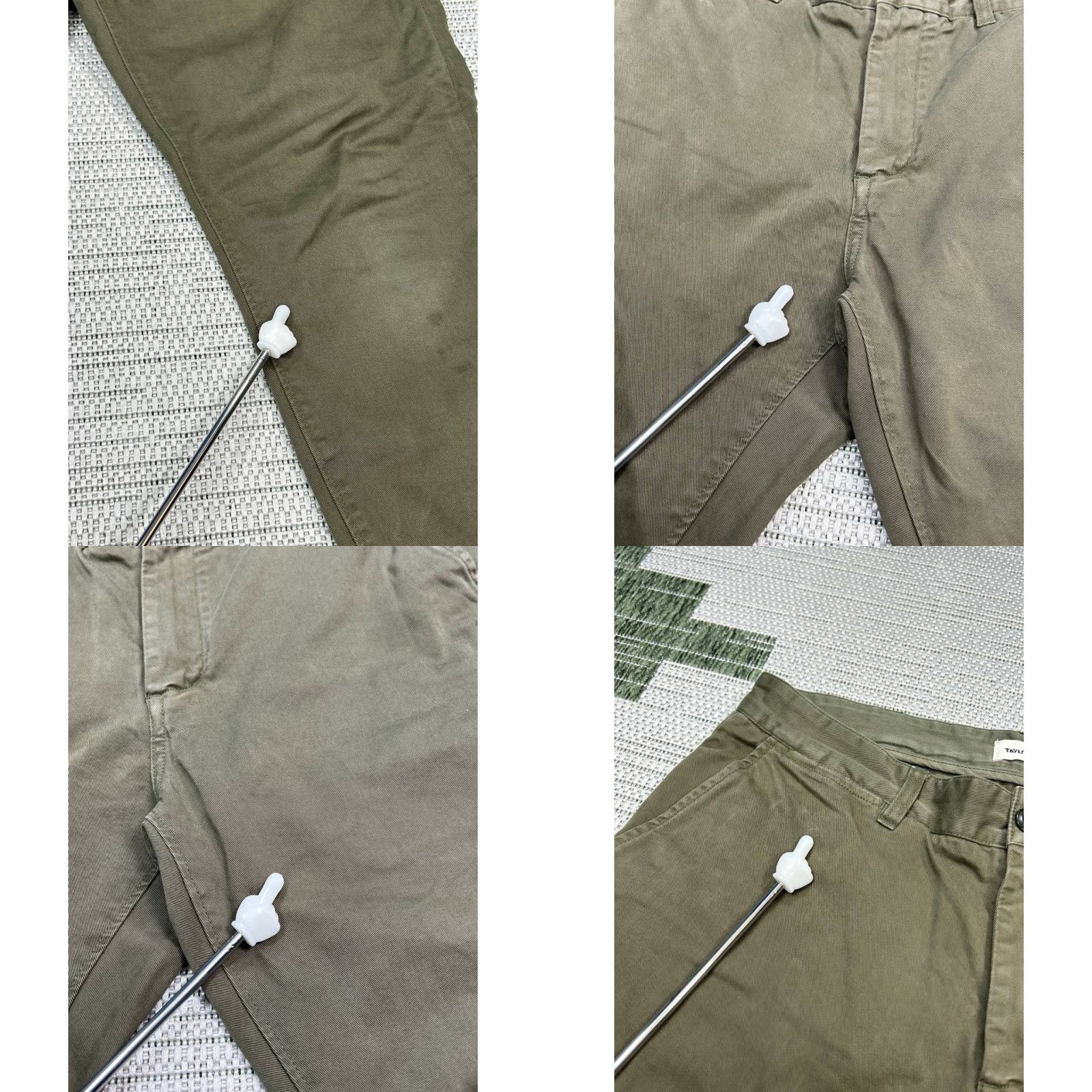 Taylor Stitch Taylor Stitch Chino Pants Mens 32 Green Cotton Slim Fit Mid Rise Straight Leg Size US 32 / EU 48 - 8 Thumbnail