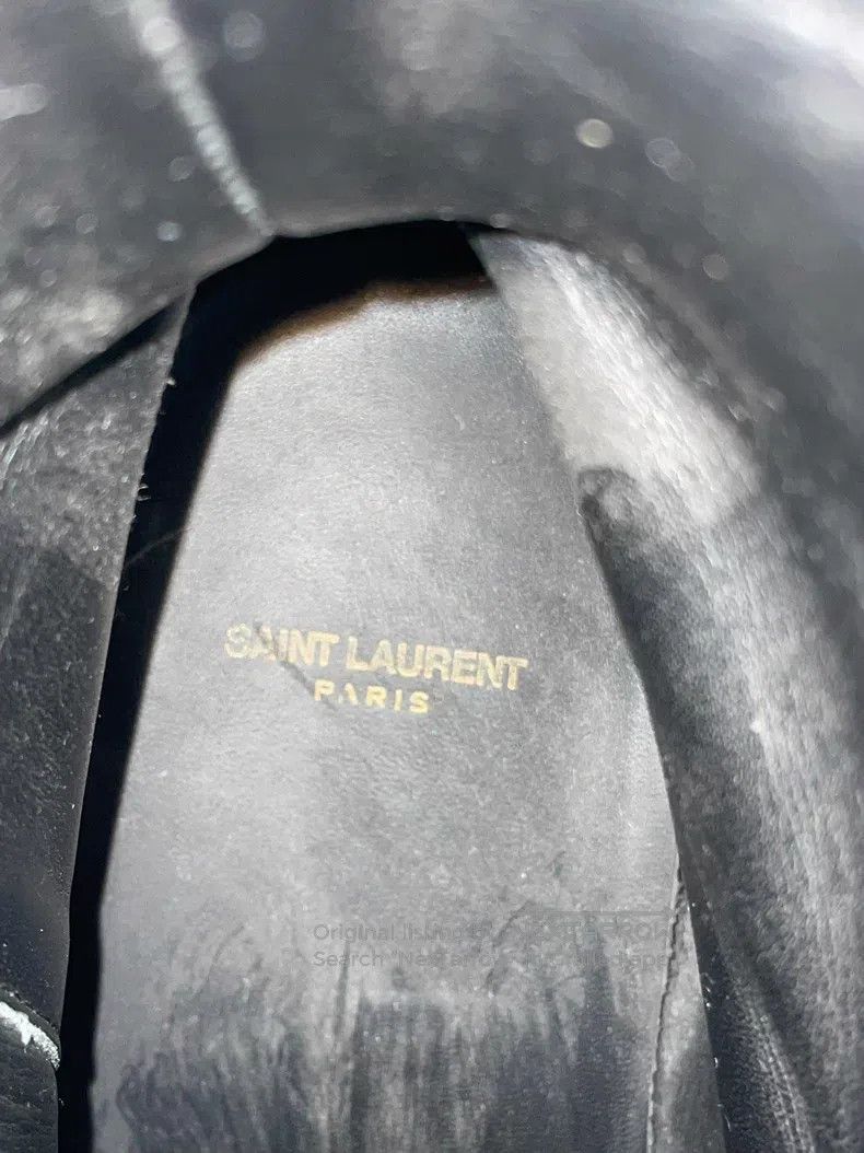 Saint Laurent Paris Side-Zip Military Boots