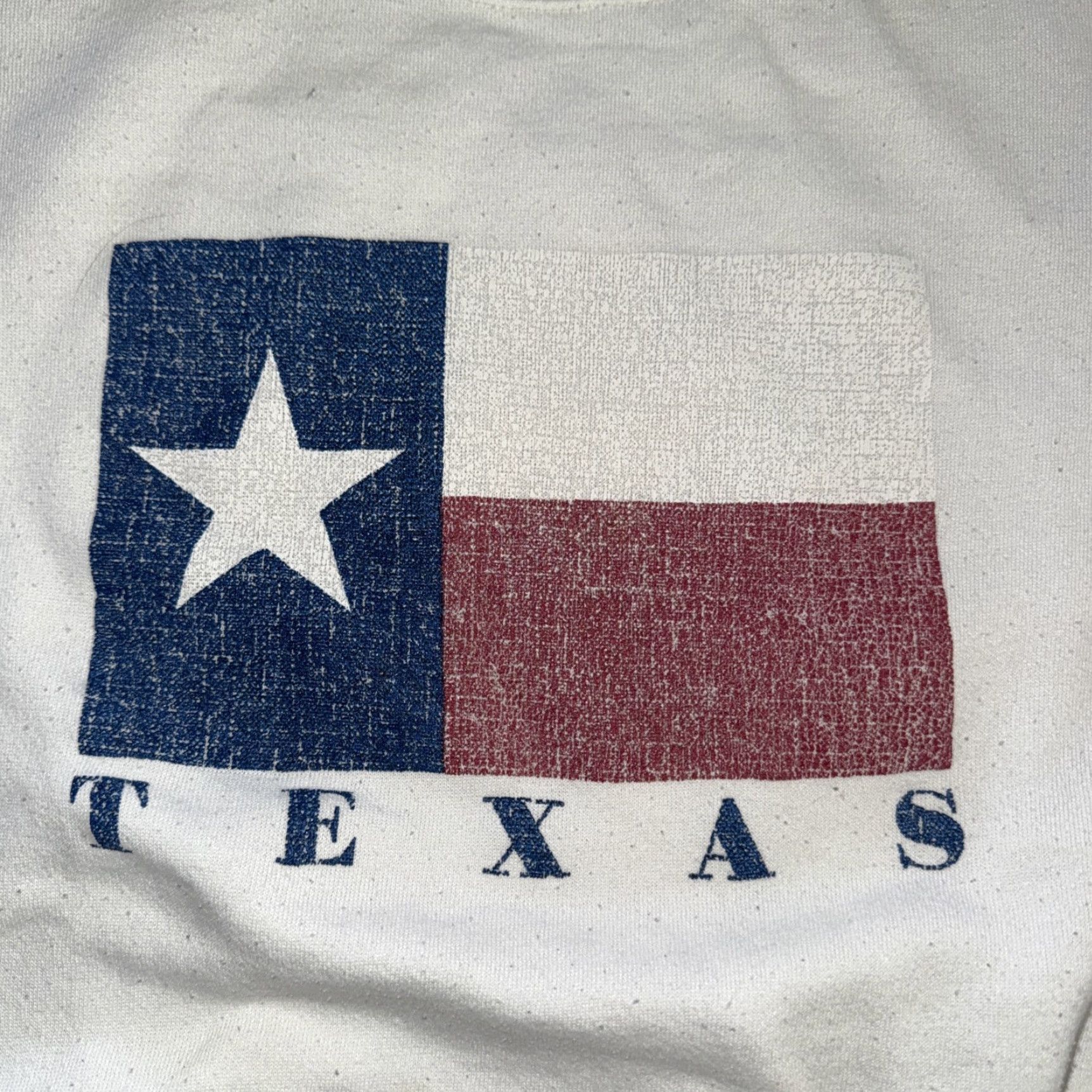 Delta VINTAGE Delta USA Texas Crewneck Sweatshirt L White Men Pullover Made In USA Tag Size US L / EU 52-54 / 3 - 2 Thumbnail