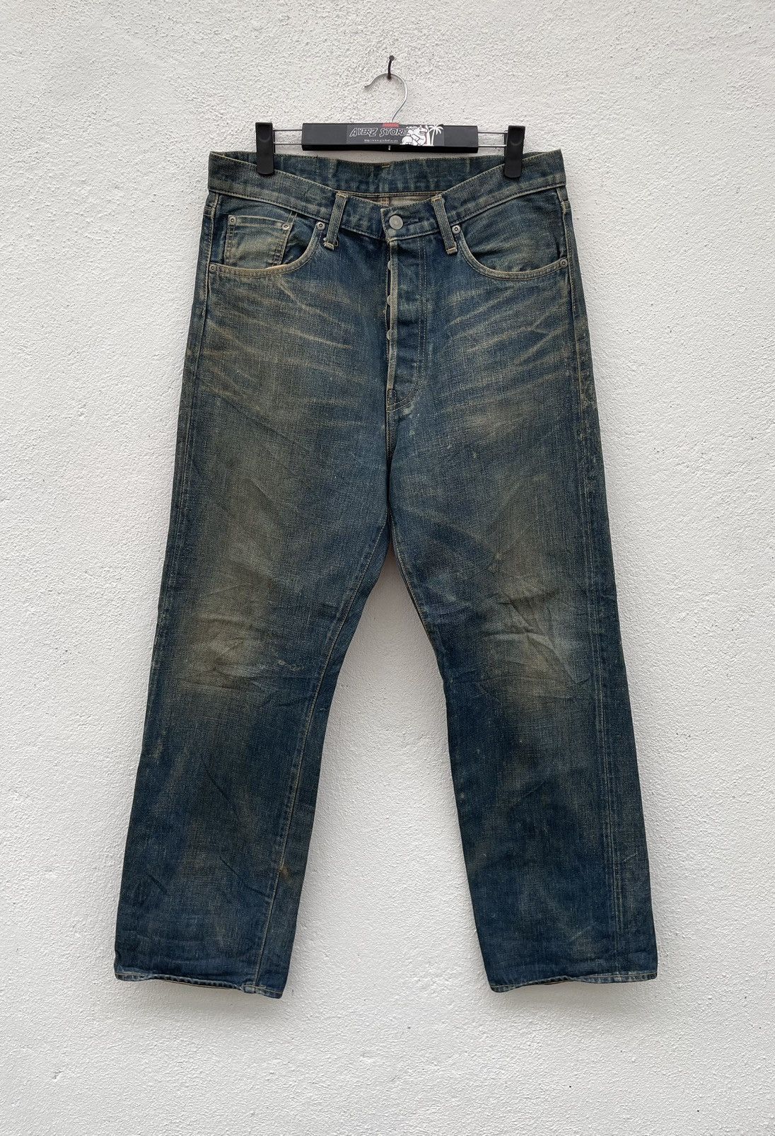 image of Neighborhood x Wtaps Neigborhood Selvedge Jeans in Blue, Men's (Size 33)