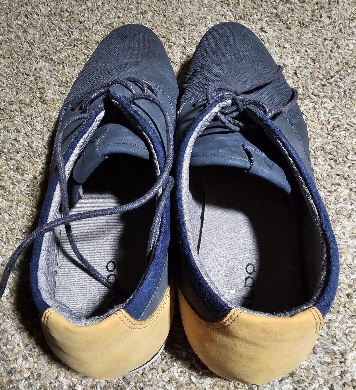 Aldo ALDO Mens Oxfords Blue Lace Up Casual Dress Shoes US12 UK11 Size US 12 / EU 45 - 4 Thumbnail