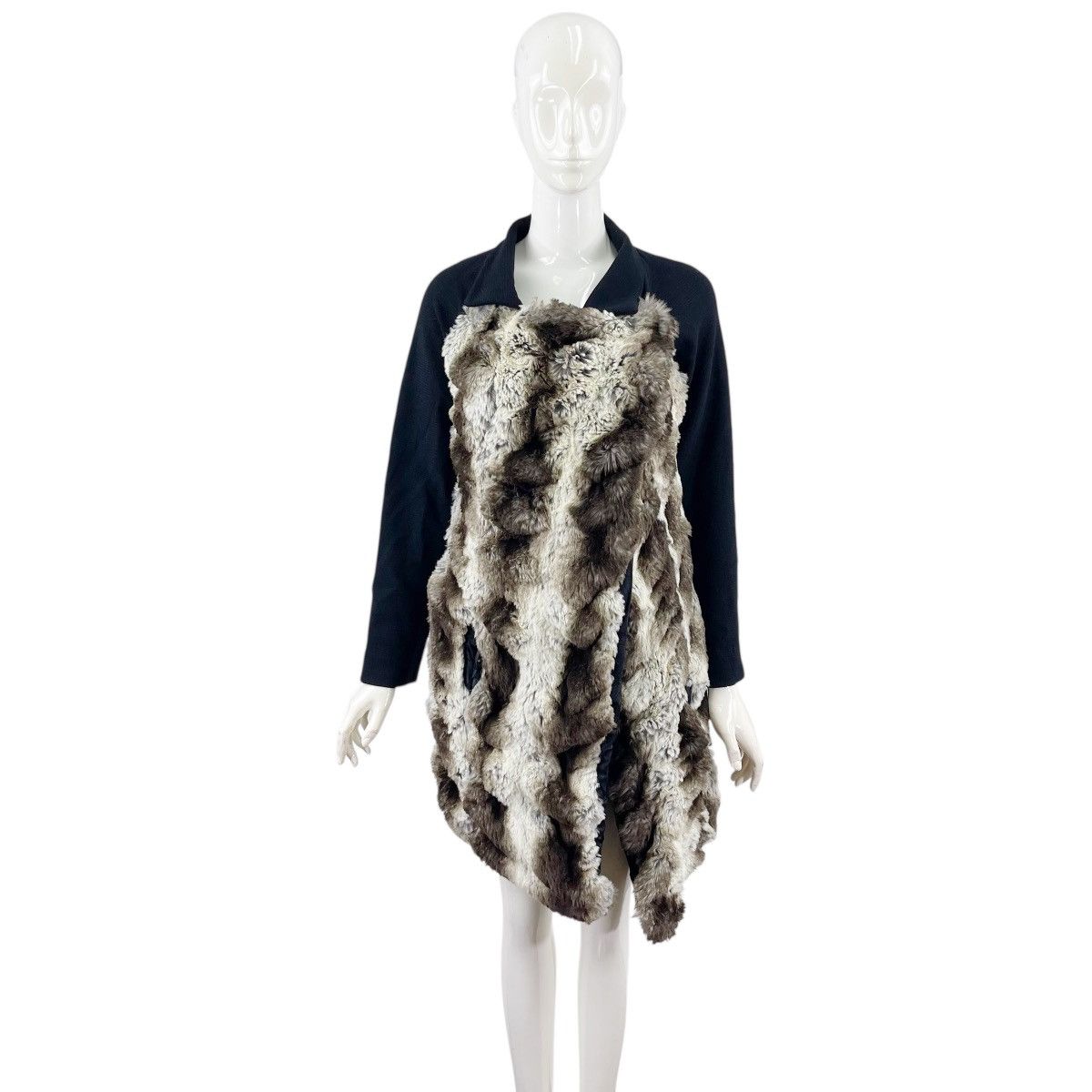 Designer Lorella Signorino Faux Fur Snap Button Coat Size M / US 6-8 / IT 42-44 - 1 Thumbnail