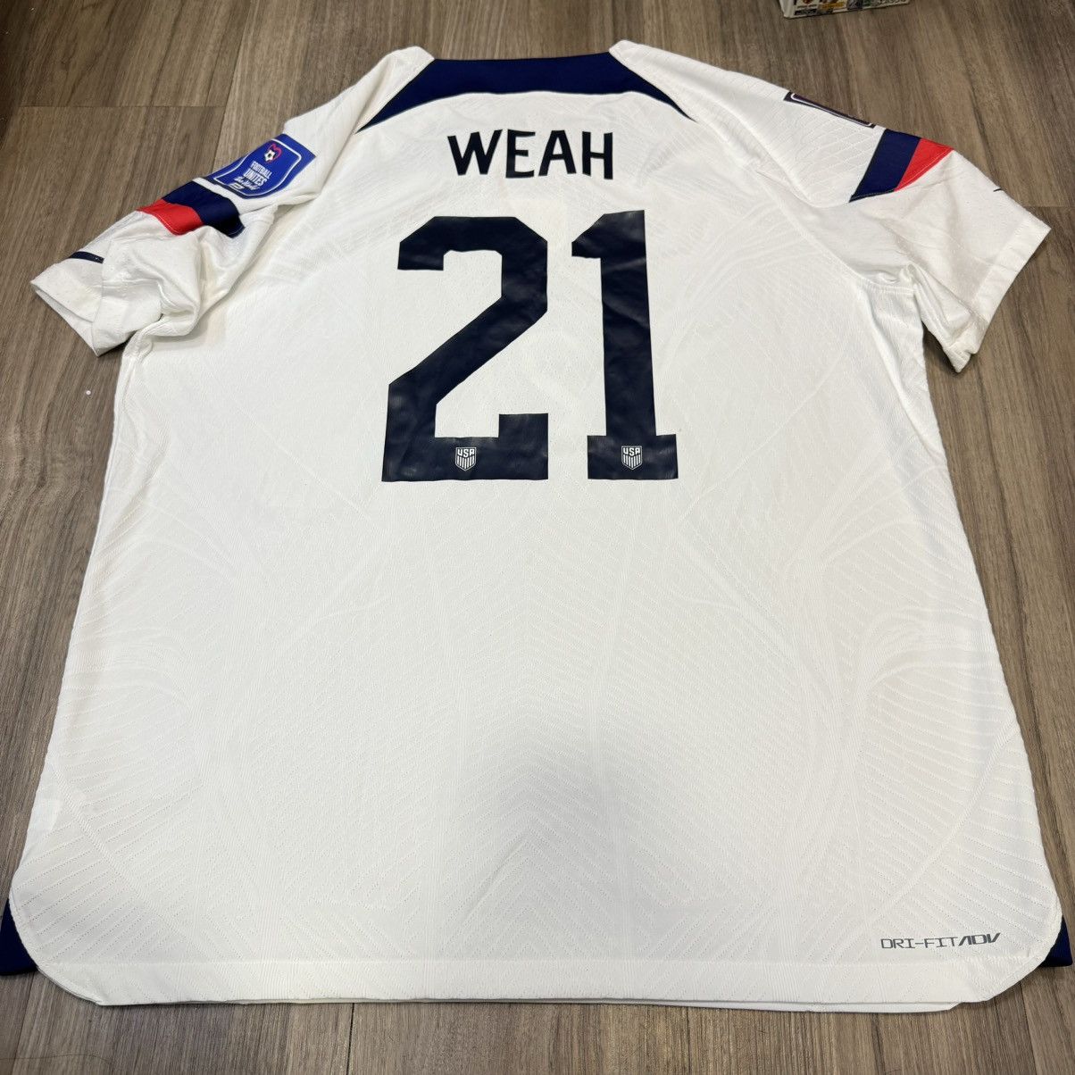 Nike USA USMNT World Cup 2022 player issue home shirt #21 Weah Size US XL / EU 56 / 4 - 2 Thumbnail