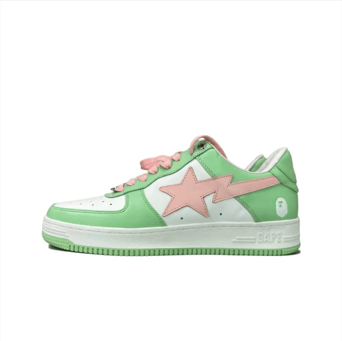 Bape ABATHINGAPE low-top sneaker men's green and pink Size US 11 / EU 44 - 2 Thumbnail