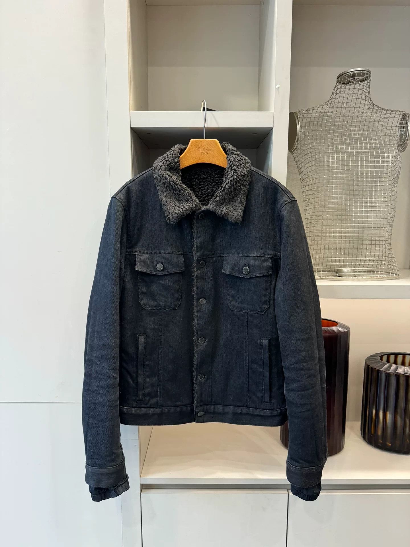 Prada PRADA Early Shearling Denim Jacket Size US M / EU 48-50 / 2 - 1 Thumbnail