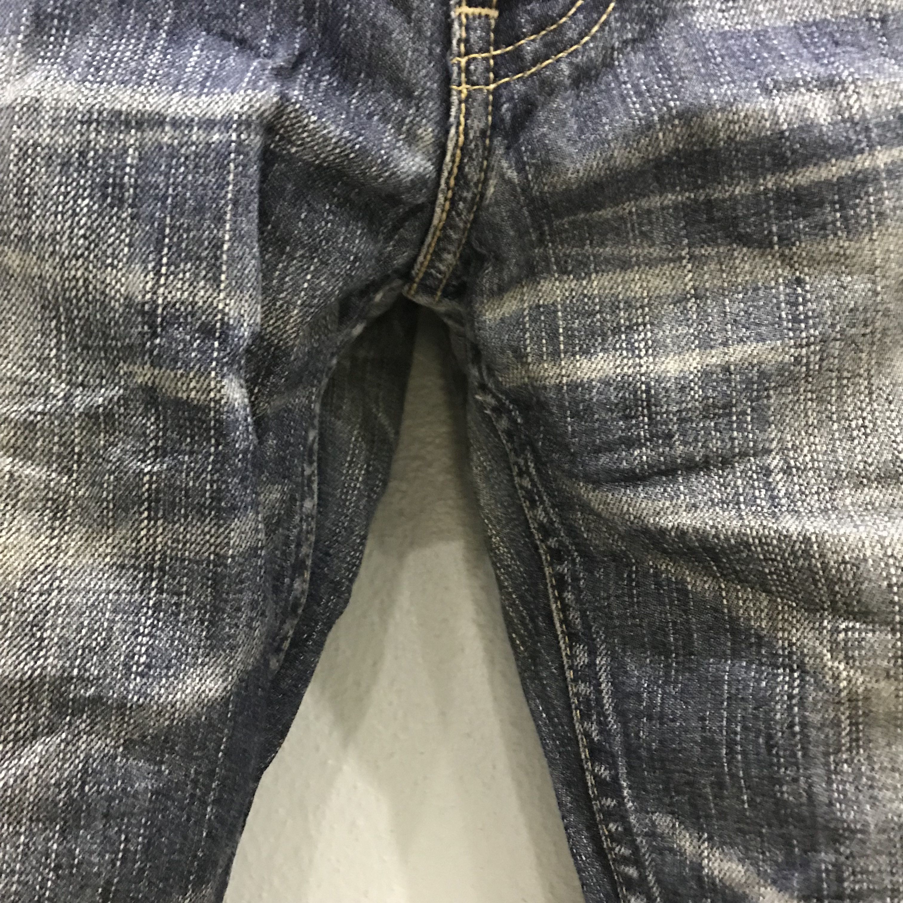 Levi's Vintage Levi's 503 Dark Wash Jeans Distressed Faded Blue Size US 35 - 5 Thumbnail