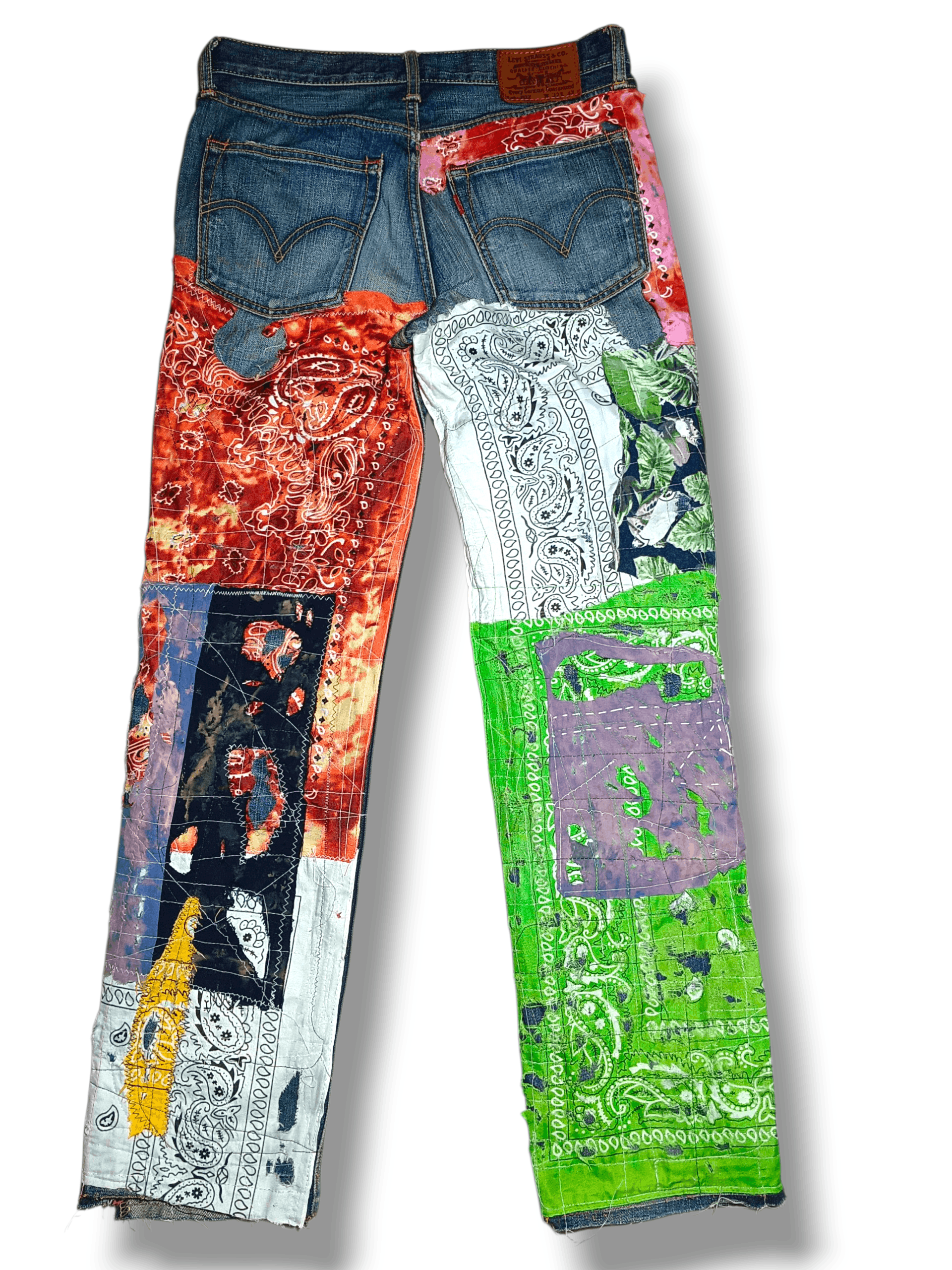 Undercover Boro Sashiko Jeans Custom Size US 32 / EU 48 - 4 Thumbnail