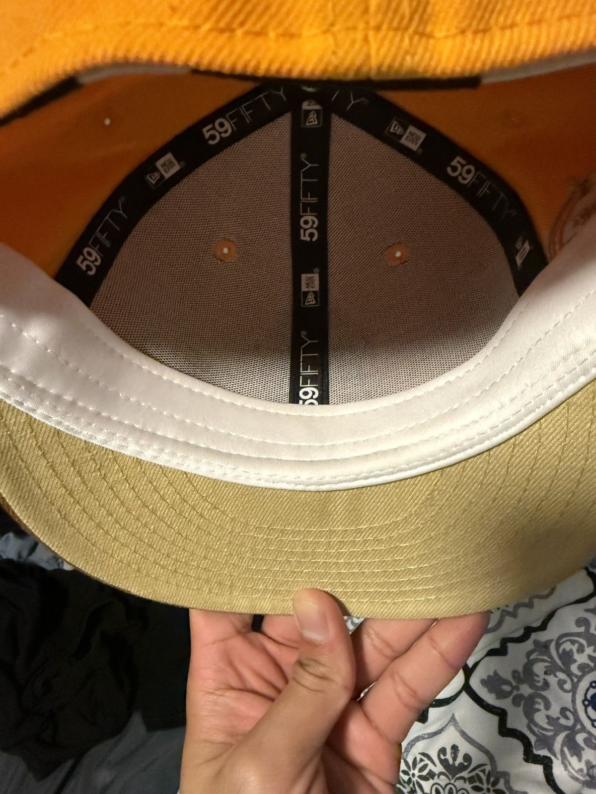 New Era Yankees *Orange* Fitted Hat Size ONE SIZE - 6 Thumbnail
