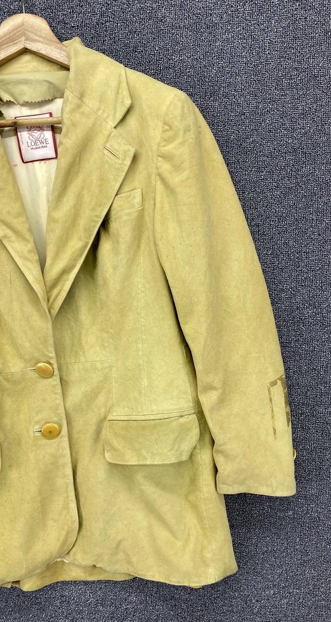 Loewe Vintage Loewe Madrid Leather Blazer Coats Jacket Size M / US 6-8 / IT 42-44 - 4 Thumbnail