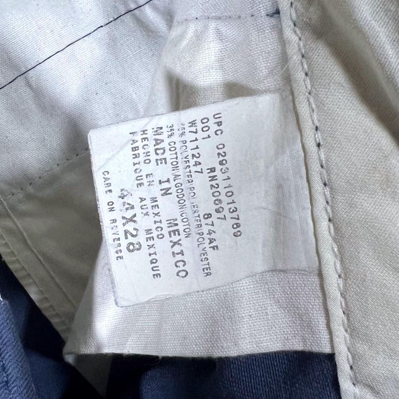 Dickies Dickies Made In Mexico Classic Blue Straight Leg Chino Trousers 44 x 28 Mens Workwear Jeans Pants Size US 44 / EU 60 - 5 Thumbnail