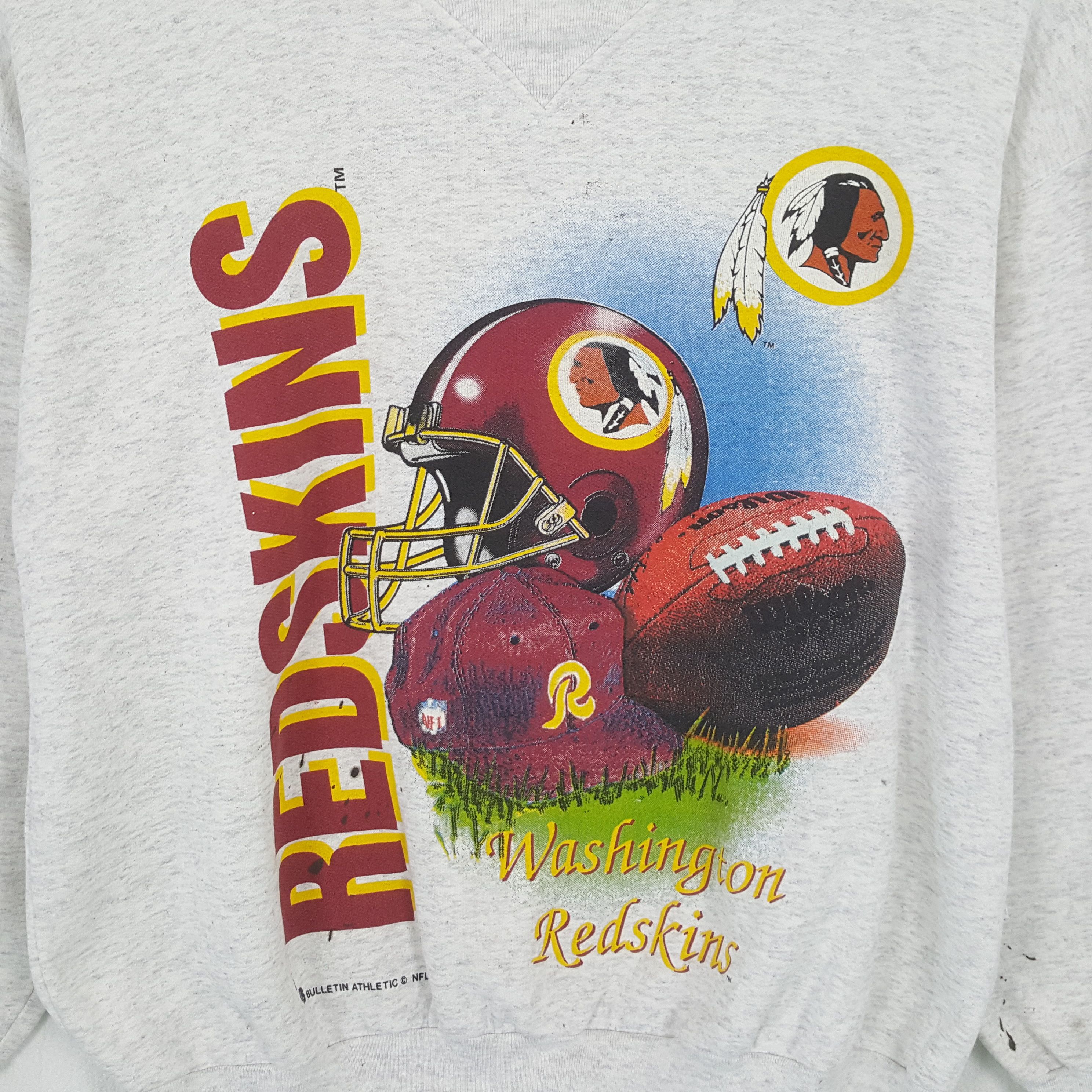 NFL × Vintage Vintage WASHINGTON REDSKINS American NFL Team Sweatshirt Size US XL / EU 56 / 4 - 2 Thumbnail