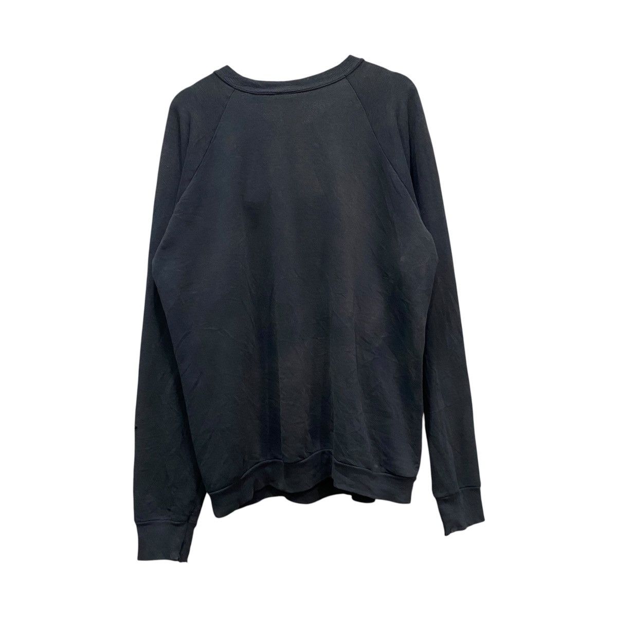 Vintage Gucci Distressed Vintage Logo Web Stripe Crewneck Sweatshirt Size US XL / EU 56 / 4 - 2 Thumbnail