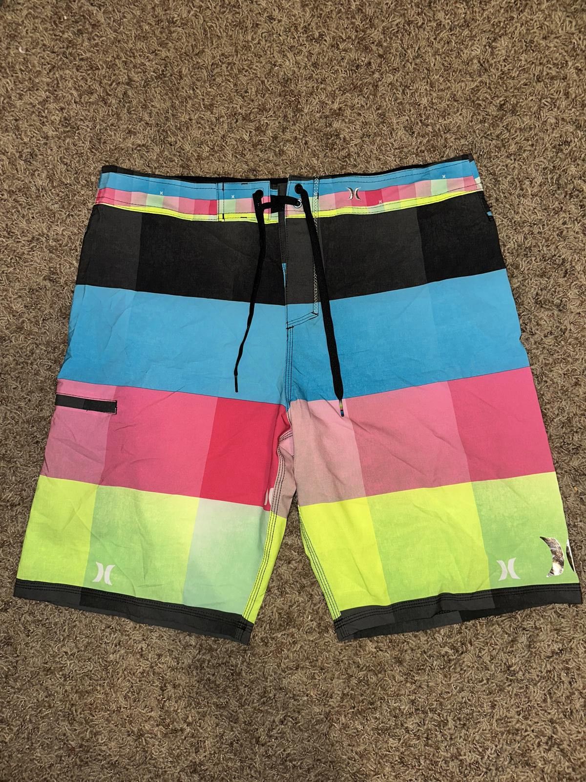 Nike Hurley Men’s Phantom Board Shorts Colorblock Surf Beach Swim Trunks Size US 34 / EU 50 - 1 Thumbnail
