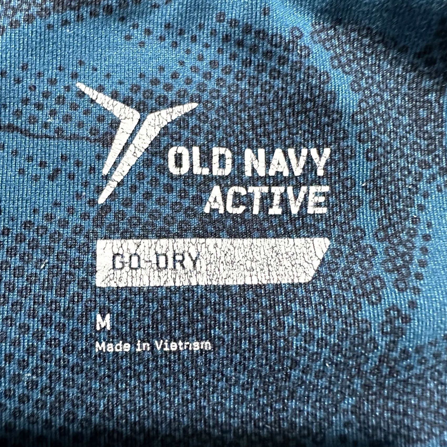 Old Navy Old Navy Active Go Dry Leggings Womens M Blue Floral AOP Print Stretch Yoga Size 32" / US 10 / IT 46 - 7 Thumbnail
