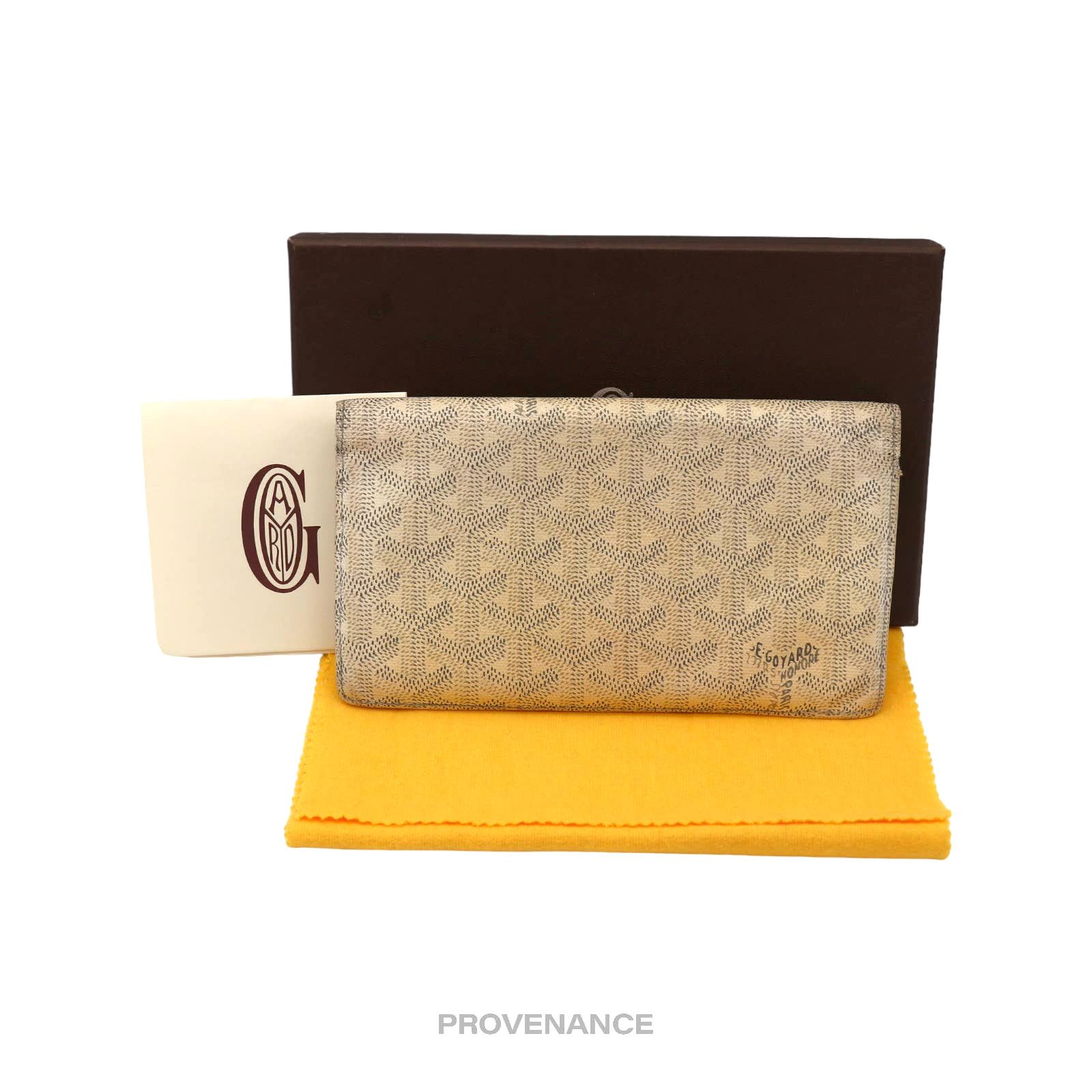 image of Goyard Richelieu Long Wallet - White Goyardine, Women's