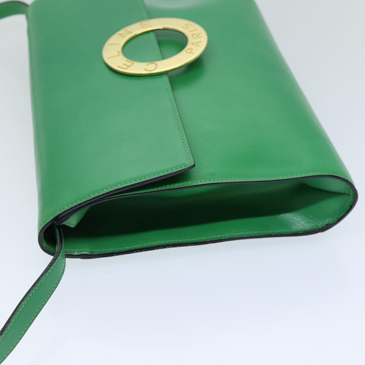 Celine CELINE Shoulder Bag Leather Green Size ONE SIZE - 3 Thumbnail